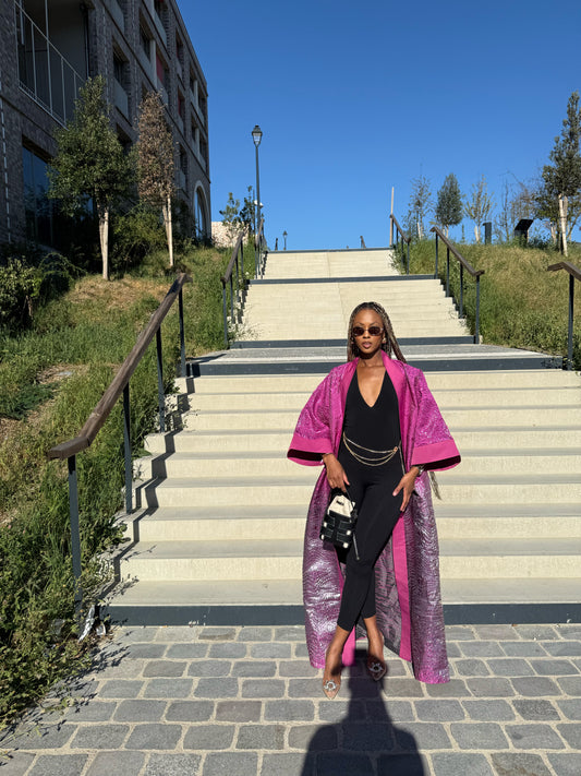 KIMONO EN BROCARD